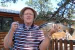 Dad's catch of day at Lake George.  A friend had us as their guest at this private fishing lake.